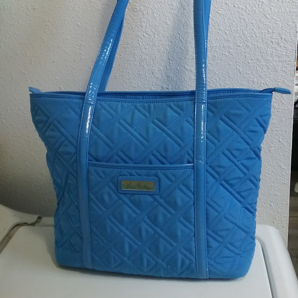 Vera Bradley Blue Quilted Tote Bag